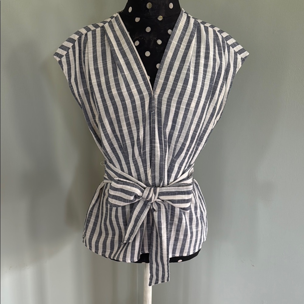 Striped SleevelessTop